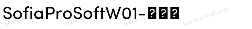 SofiaProSoftW01字体转换