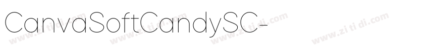 CanvaSoftCandySC字体转换