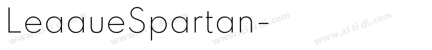 LeaaueSpartan字体转换