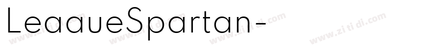 LeaaueSpartan字体转换