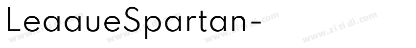 LeaaueSpartan字体转换