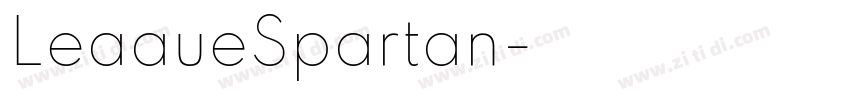 LeaaueSpartan字体转换