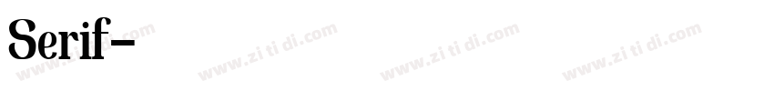 Serif字体转换