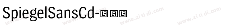 SpiegelSansCd字体转换 SpiegelSansCd字体转换