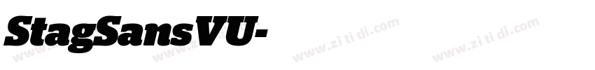 StagSansVU字体转换