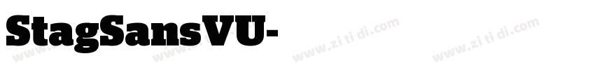 StagSansVU字体转换