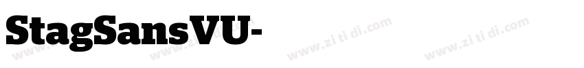 StagSansVU字体转换