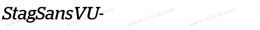StagSansVU字体转换