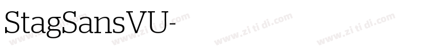 StagSansVU字体转换