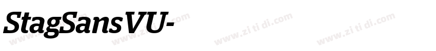 StagSansVU字体转换