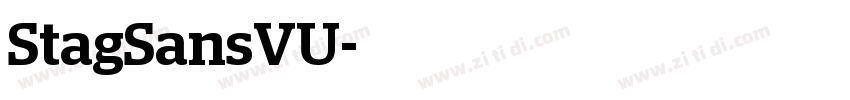 StagSansVU字体转换