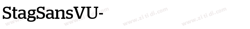 StagSansVU字体转换