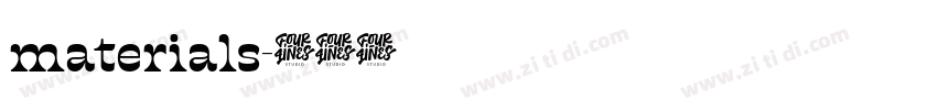materials字体转换