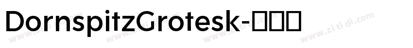DornspitzGrotesk字体转换