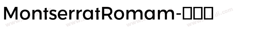 MontserratRomam字体转换