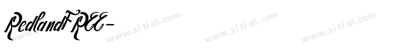 RedlandFREE字体转换