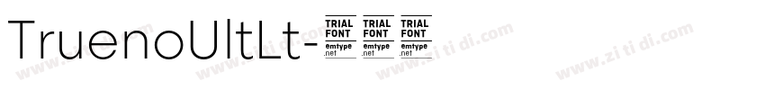 TruenoUltLt字体转换