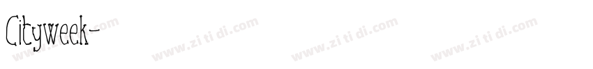 Cityweek字体转换