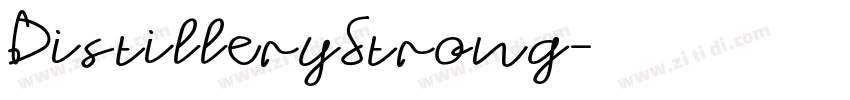 DistilleryStrong字体转换