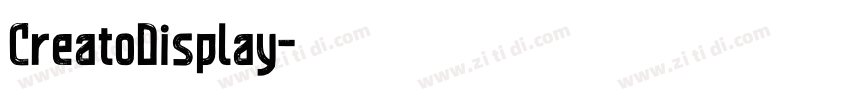 CreatoDisplay字体转换