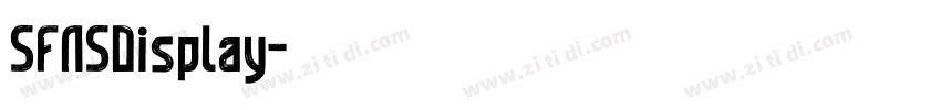 SFNSDisplay字体转换