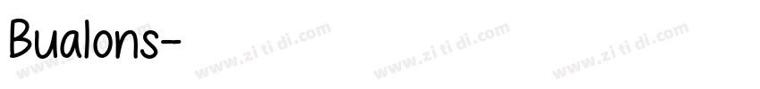 Bualons字体转换