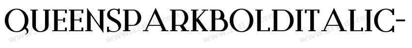 QueensParkBoldItalic字体转换