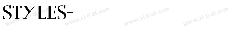 styles字体转换