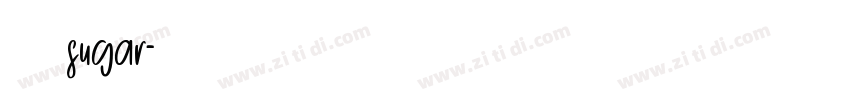 狮尾sugar字体转换