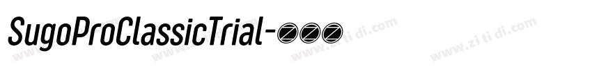 SugoProClassicTrial字体转换