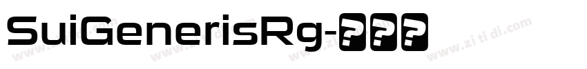 SuiGenerisRg字体转换