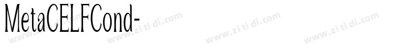 MetaCELFCond字体转换