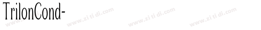 TrilonCond字体转换