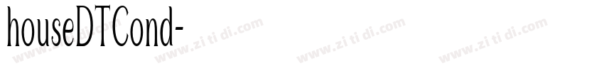houseDTCond字体转换