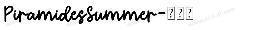 PiramidesSummer字体转换