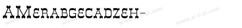 AMerabgecadzeh字体转换