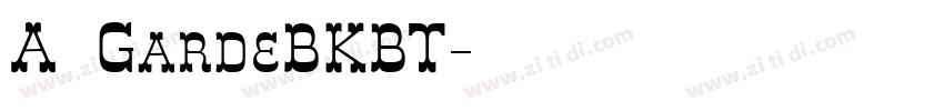 A半天GardeBKBT字体转换