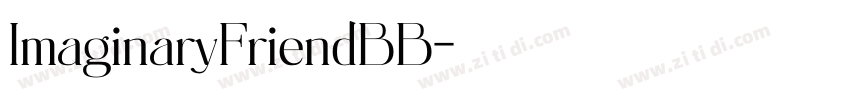 ImaginaryFriendBB字体转换