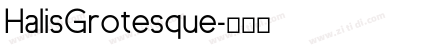 HalisGrotesque字体转换