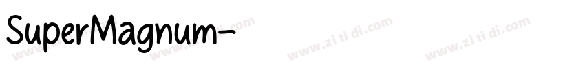 SuperMagnum字体转换
