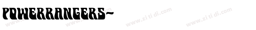 powerrangers字体转换