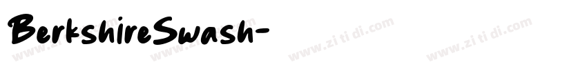 BerkshireSwash字体转换