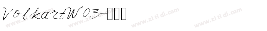 VolkartW03字体转换