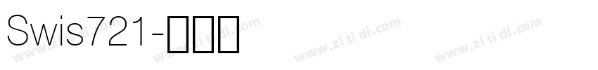 Swis721字体转换