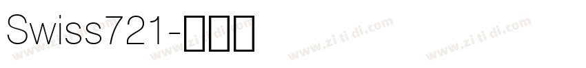 Swiss721字体转换