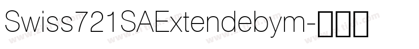Swiss721SAExtendebym字体转换