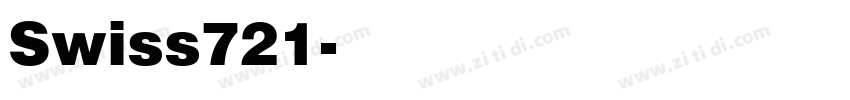 Swiss721字体转换