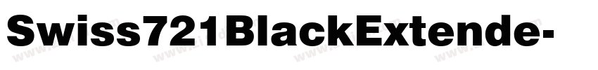 Swiss721BlackExtende字体转换 Swiss721BlackExtende字体转换