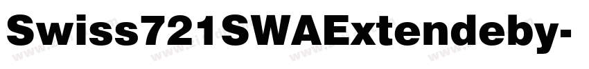 Swiss721SWAExtendeby字体转换