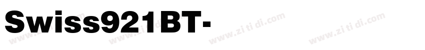Swiss921BT字体转换